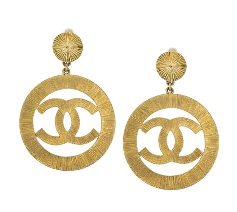 chanel earrings replica original|large chanel inspired earrings.